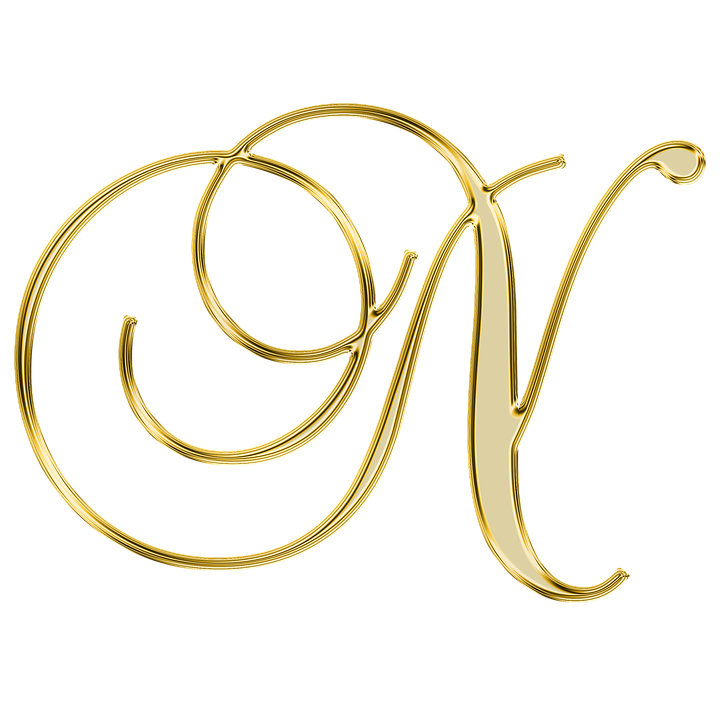 Golden Letter Q PNG image