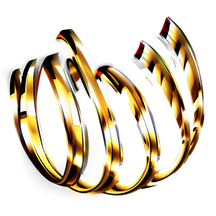 Golden Line Abstract Swirl Png Ugy PNG image