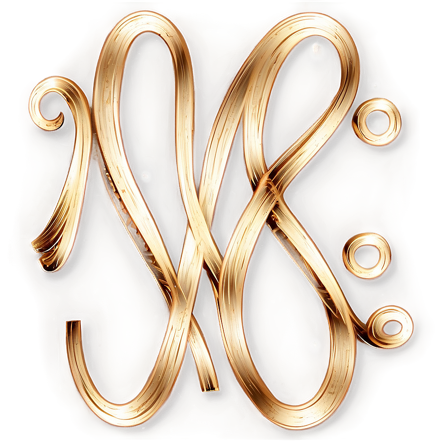 Golden Line Calligraphy Stroke Png 17 PNG image