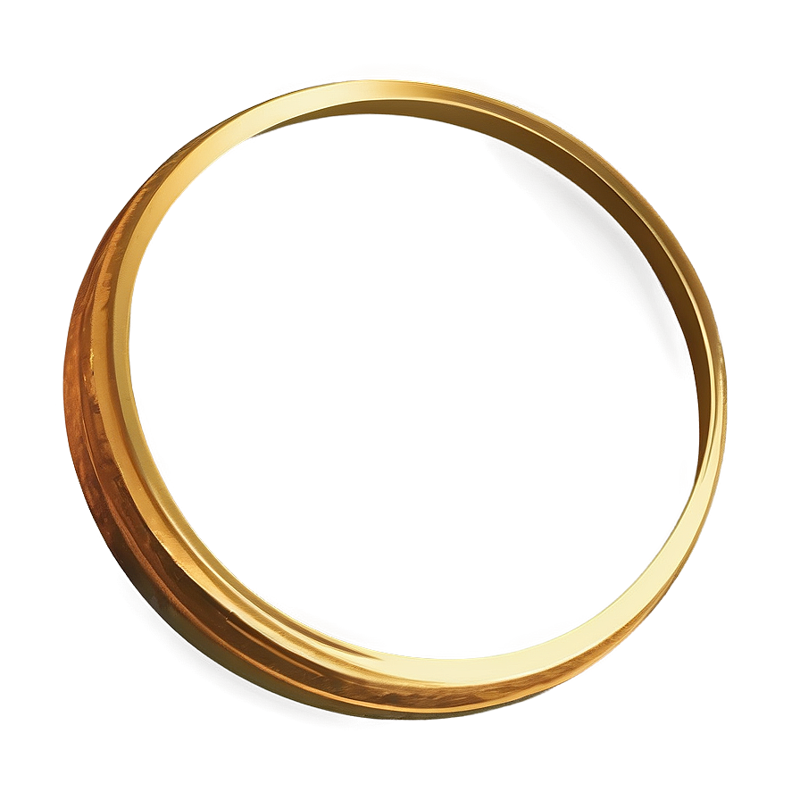 Golden Line Circle Frame Png Twg PNG image