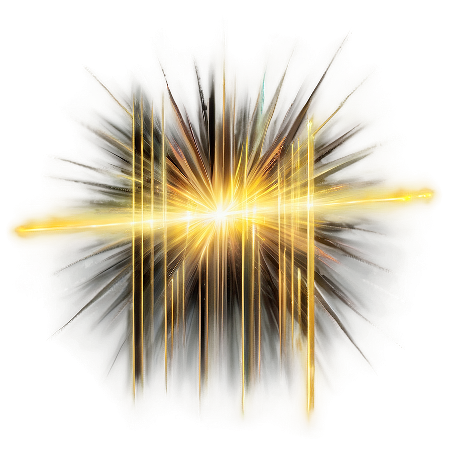 Golden Line Sunburst Effect Png 38 PNG image