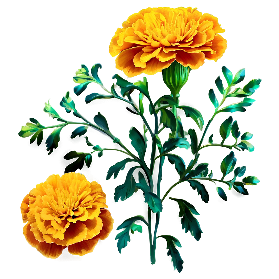 Golden Marigolds Bouquet Png Rio24 PNG image