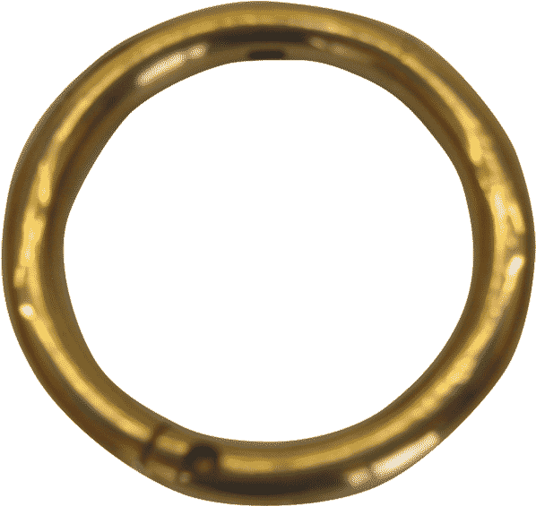 Golden Nose Ring Isolated PNG image