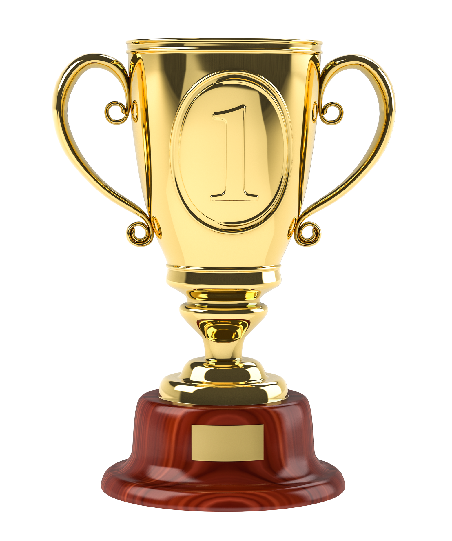 Golden Number One Trophy.png PNG image