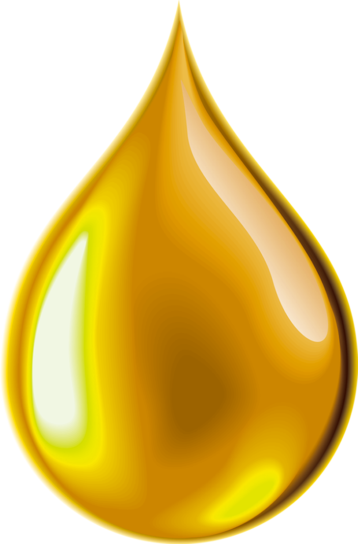 Golden Oil Drop Illustration.png PNG image