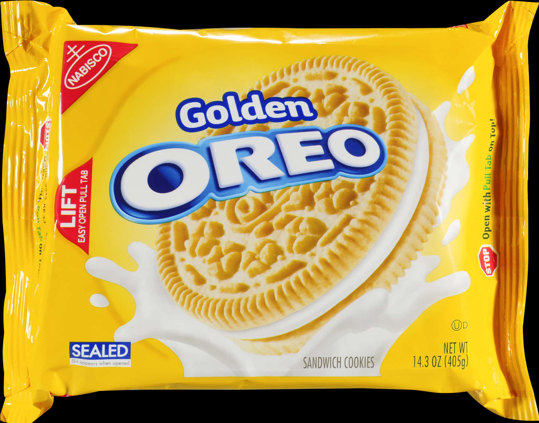 Golden Oreo Cookie Package PNG image