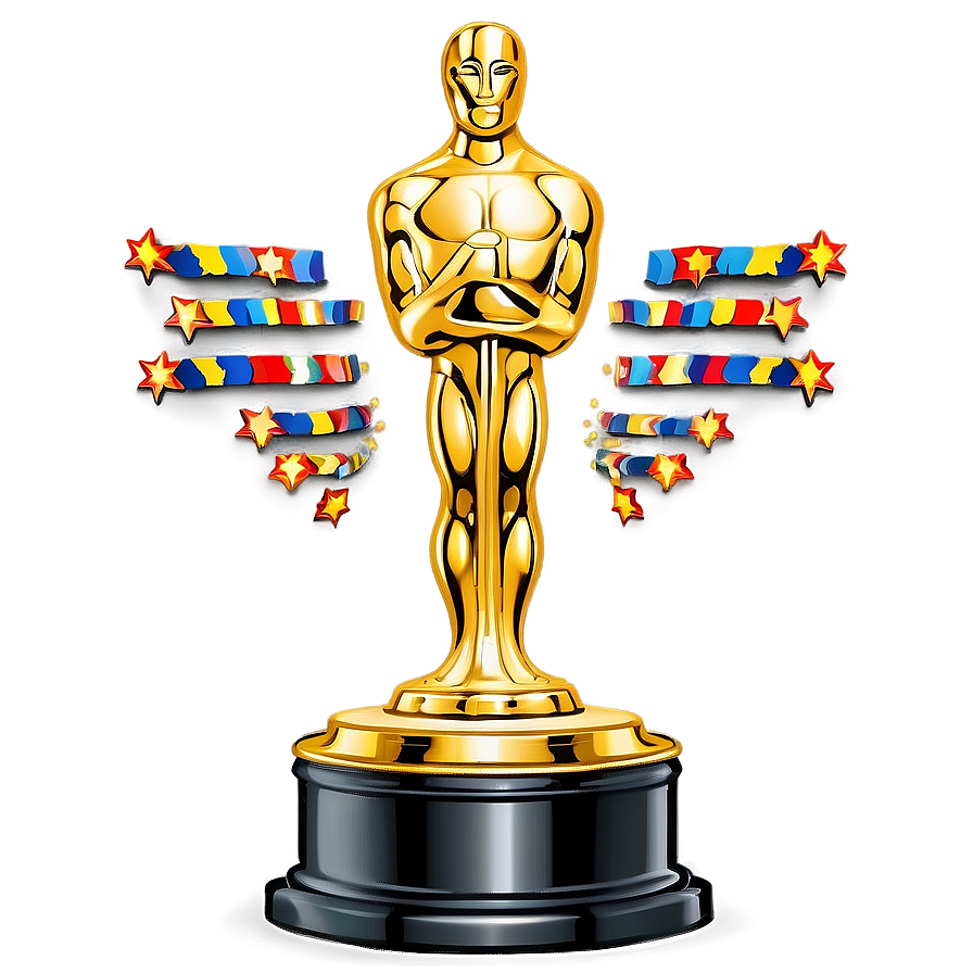 Golden Oscar Trophy Png Oqr PNG image