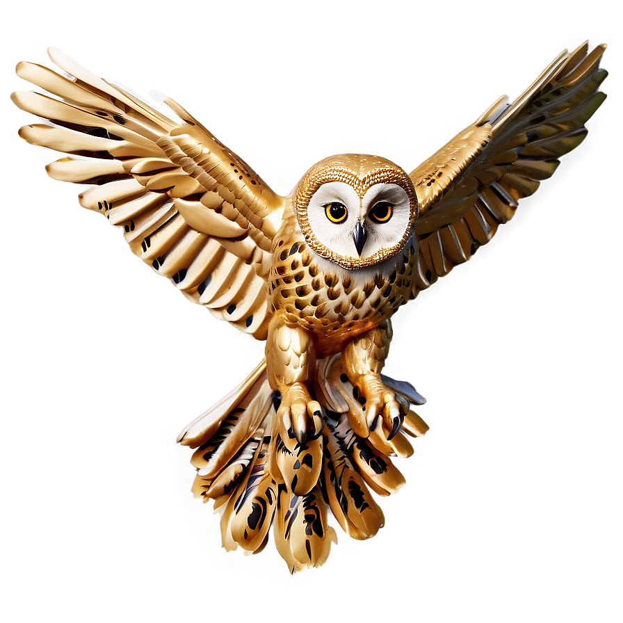 Golden Owl Png Dec PNG image