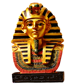 Golden_ Pharaoh_ Statue PNG image