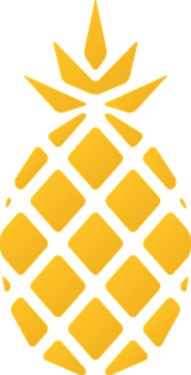 Golden Pineapple Icon PNG image