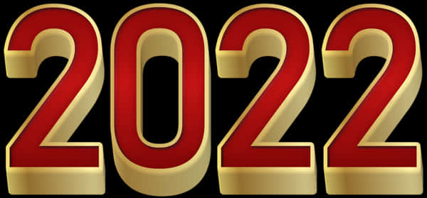 Golden Red2022 Graphic PNG image