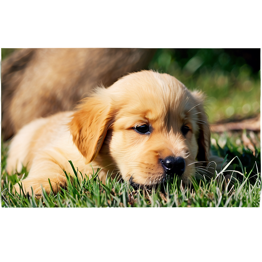 Golden Retriever Puppy Close-up Png Ucw49 PNG image