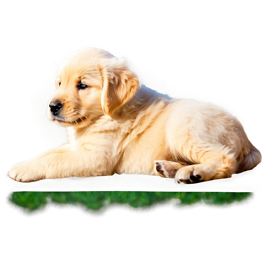 Golden Retriever Puppy In Sunlight Png 14 PNG image