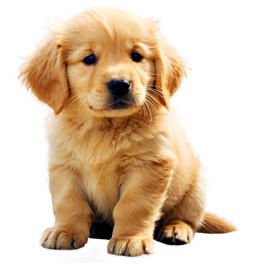 Golden Retriever Puppy In Sunlight Png Njb21 PNG image