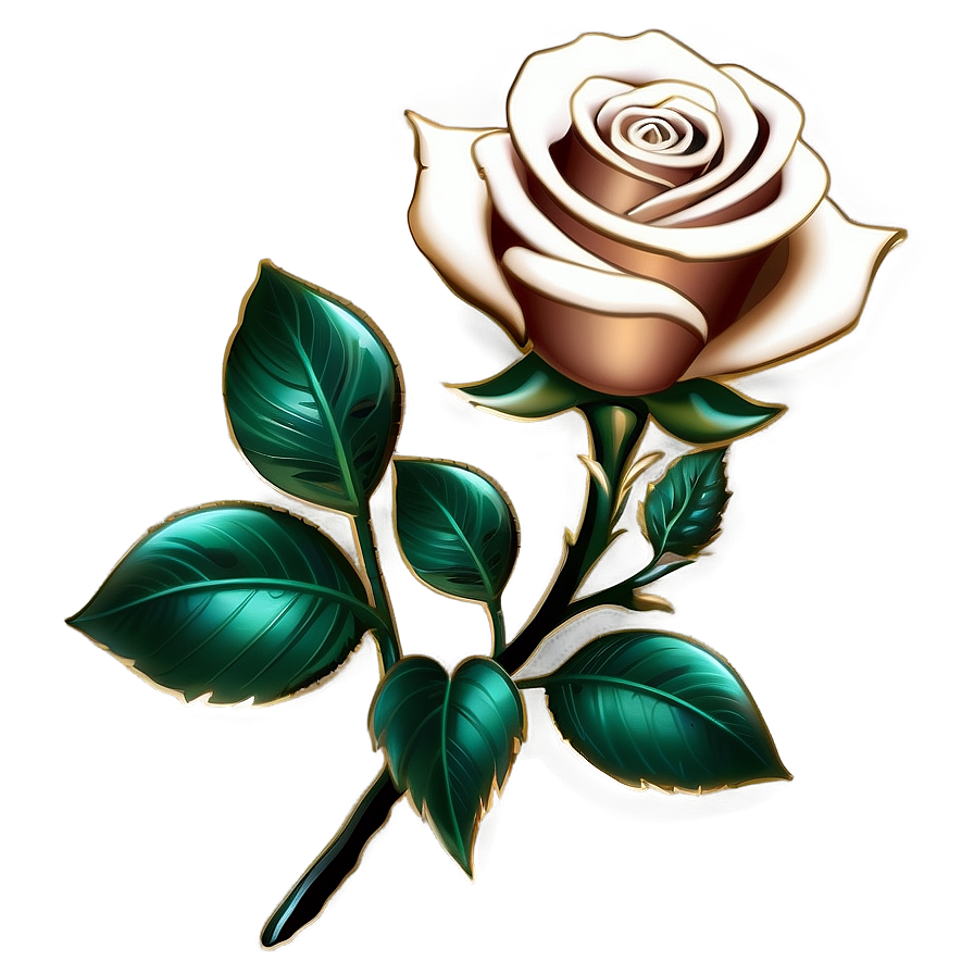 Golden Rose Png 81 PNG image