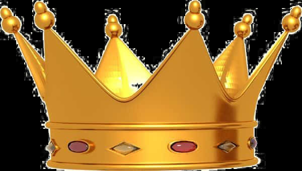 Golden Royal Crown PNG image