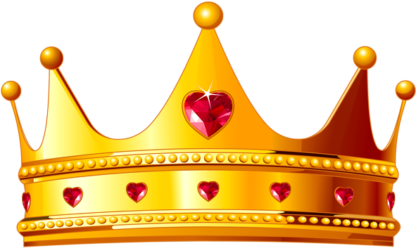 Golden Royal Crownwith Red Gems.png PNG image