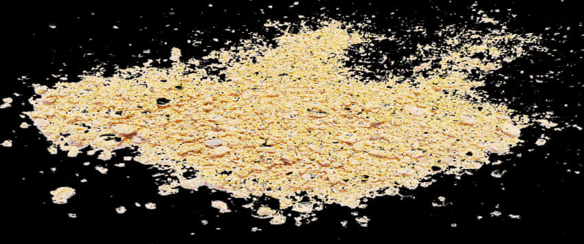 Golden Sand Scatteredon Black Background PNG image