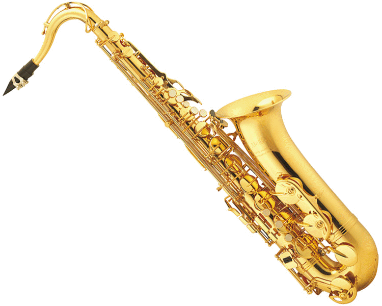 Golden Saxophone Instrument PNG image