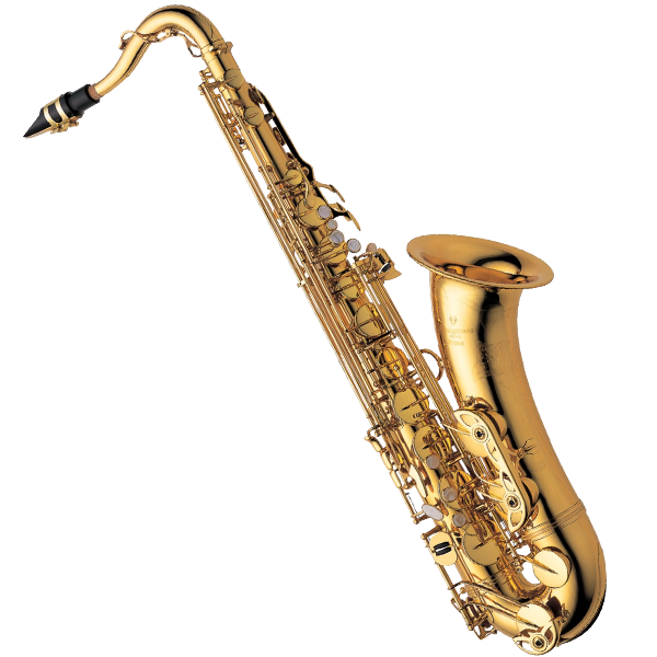 Golden Saxophone Isolated PNG image