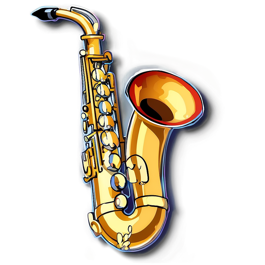 Golden Saxophone Png Gog6 PNG image