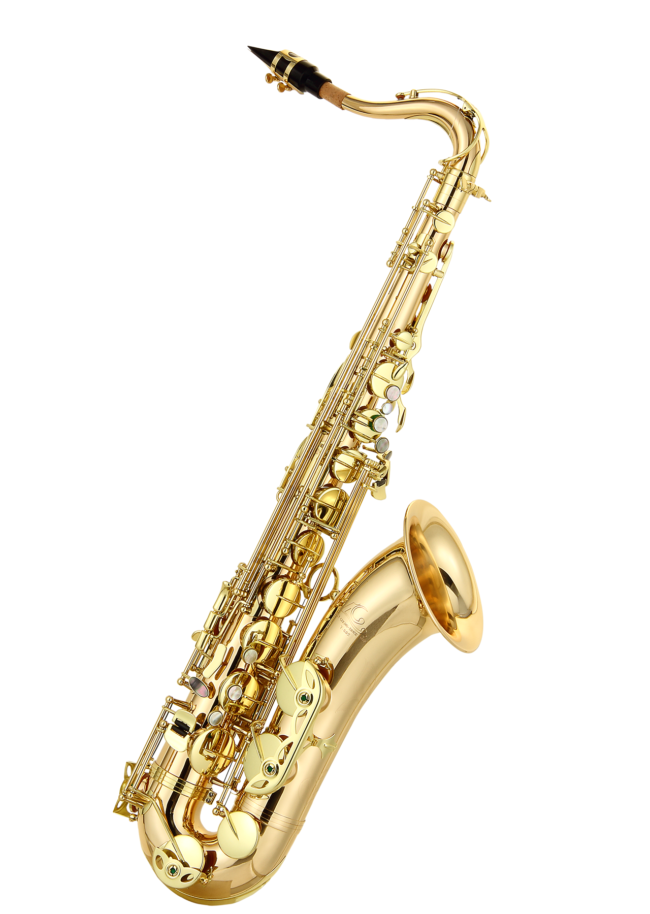 Golden Saxophoneon Black Background PNG image