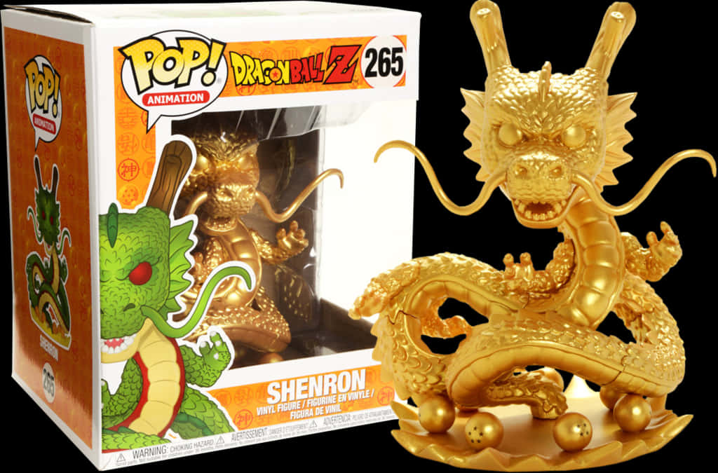 Golden Shenron Funko Pop Dragon Ball Z PNG image