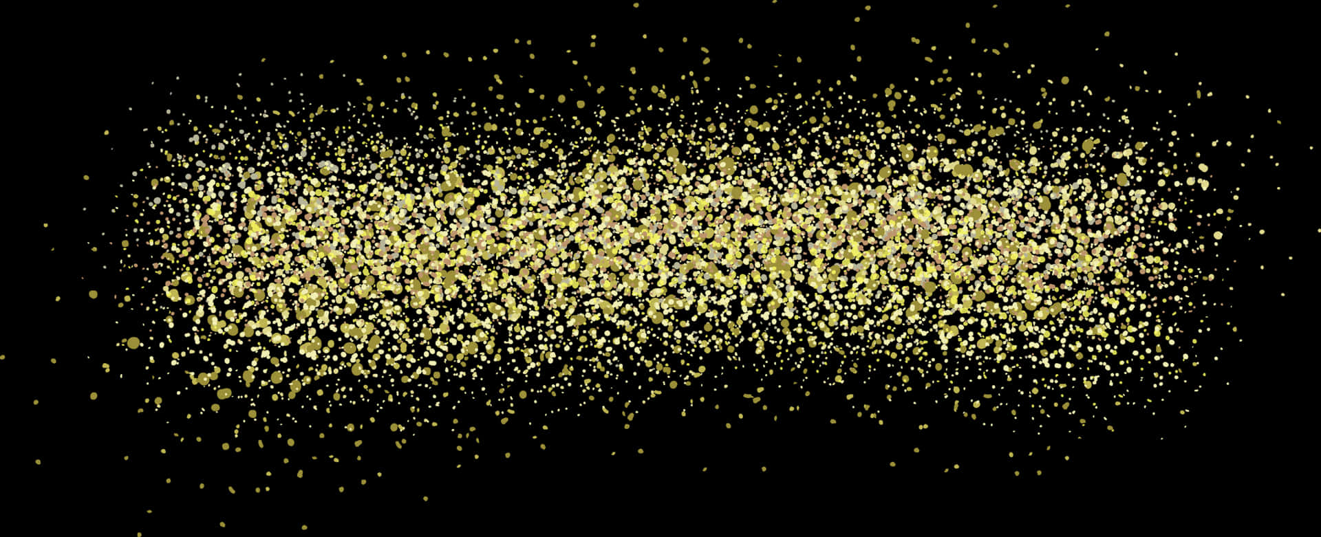Golden Sparkle Explosion PNG image