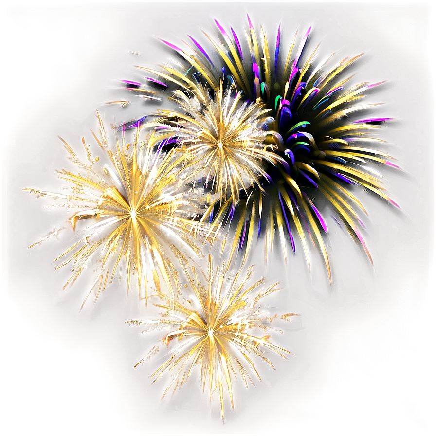 Golden Sparkle Fireworks Png 37 PNG image