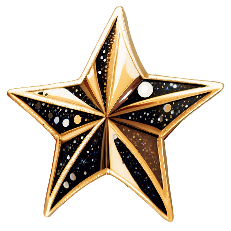 Golden Sparkle Star Png 23 PNG image