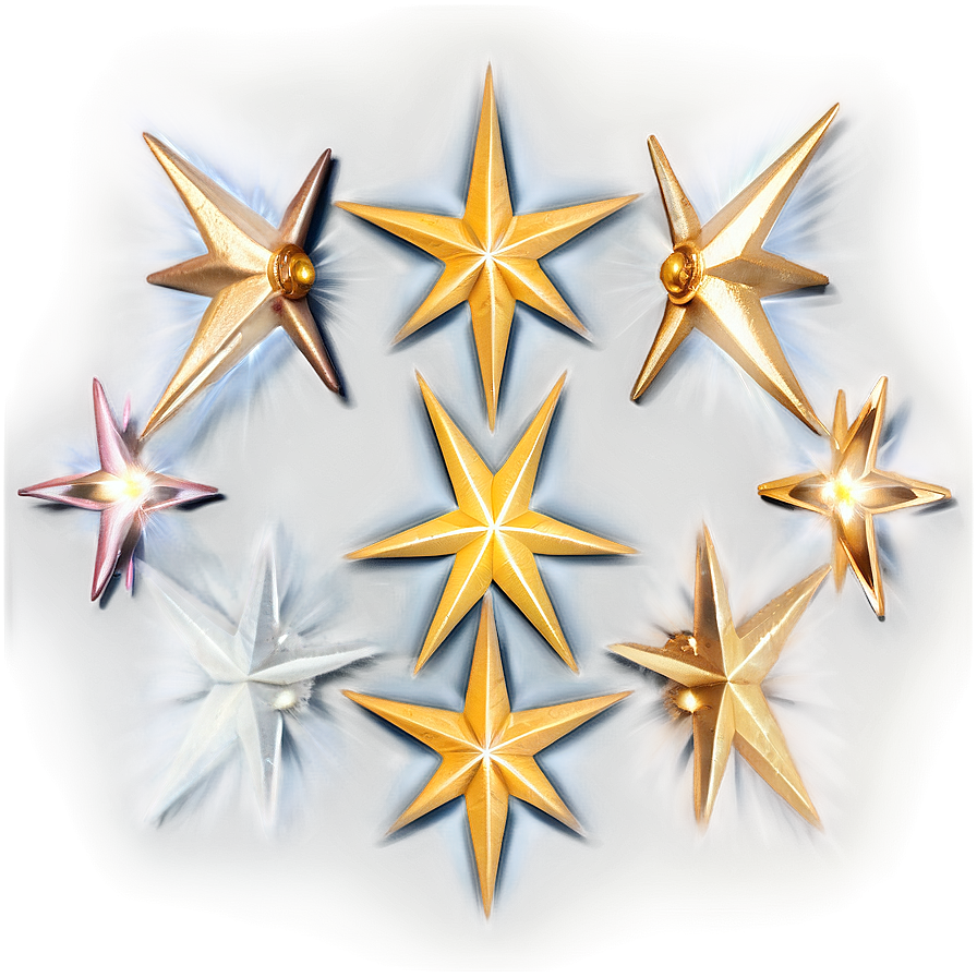 Golden Sparkle Star Png Hna60 PNG image