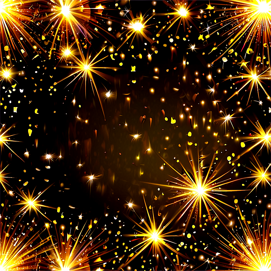 Golden Sparkle Stars Png 06252024 PNG image