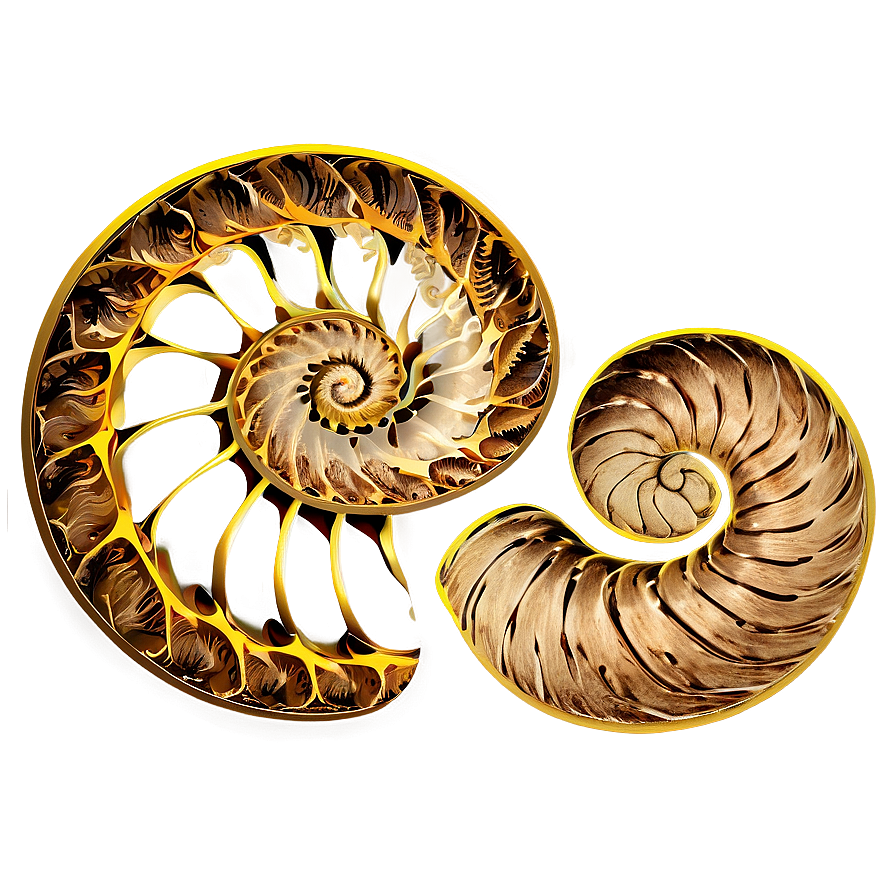 Golden Spiral Illustration Png 05232024 PNG image