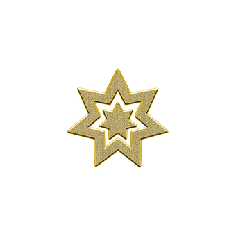 Golden Star Black Background PNG image