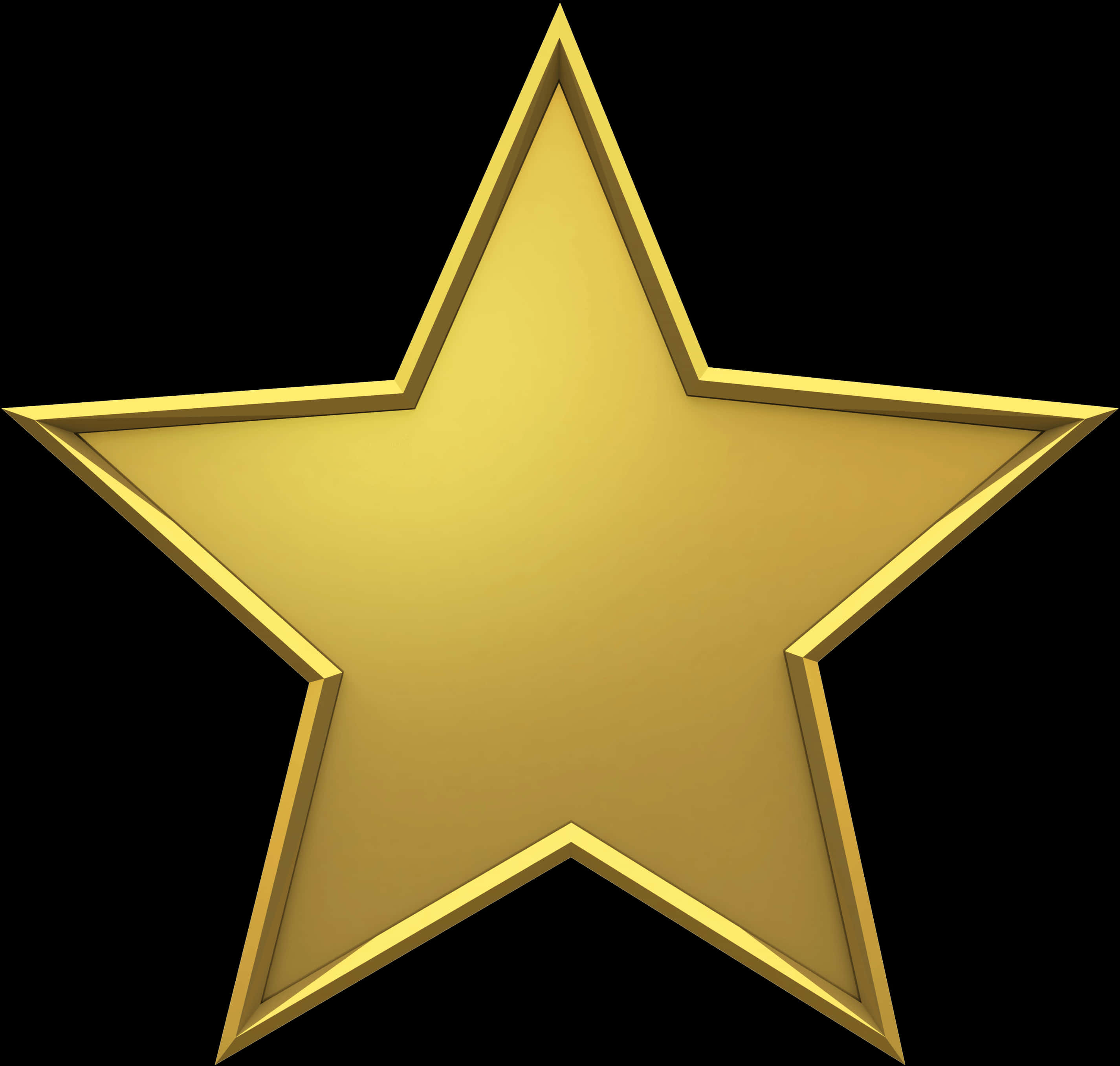 Golden Star Glittering Graphic PNG image