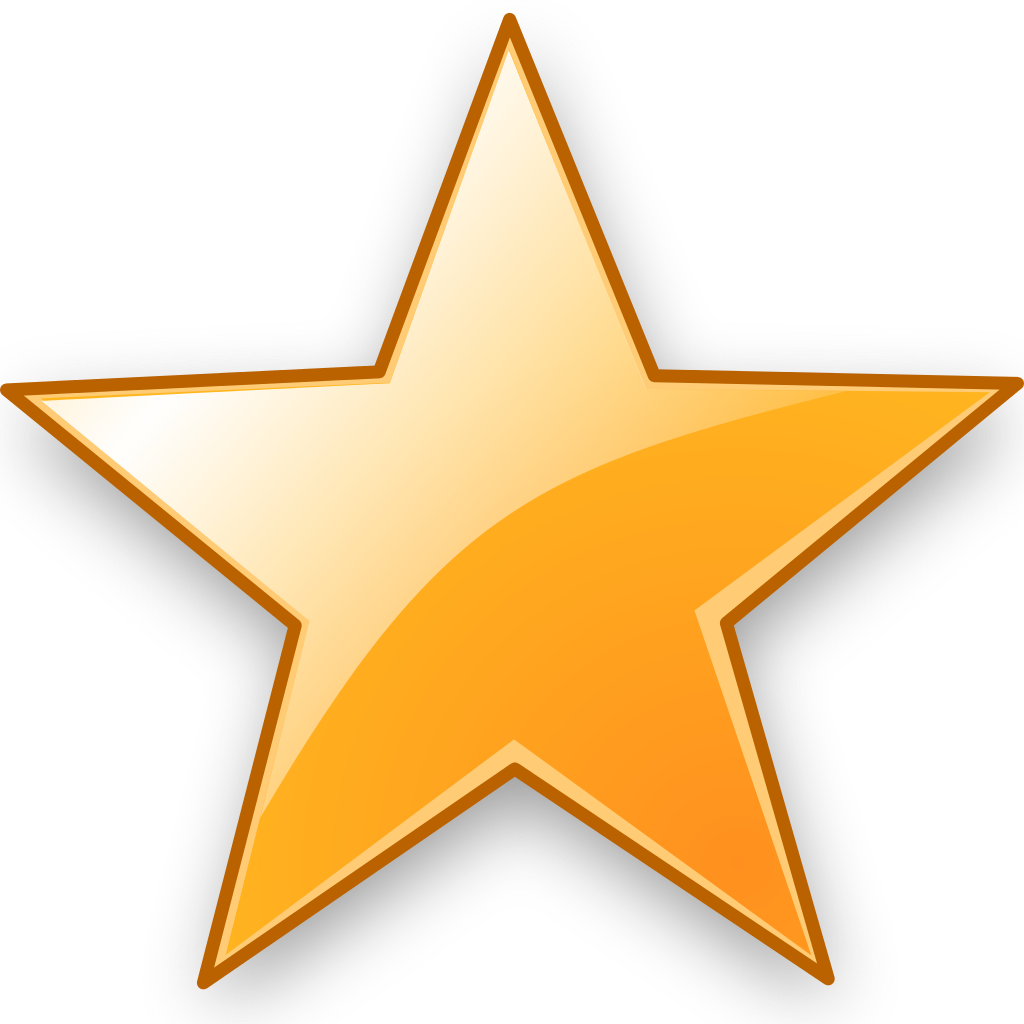 Golden Star Icon PNG image