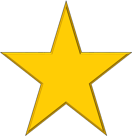 Golden Star Icon PNG image