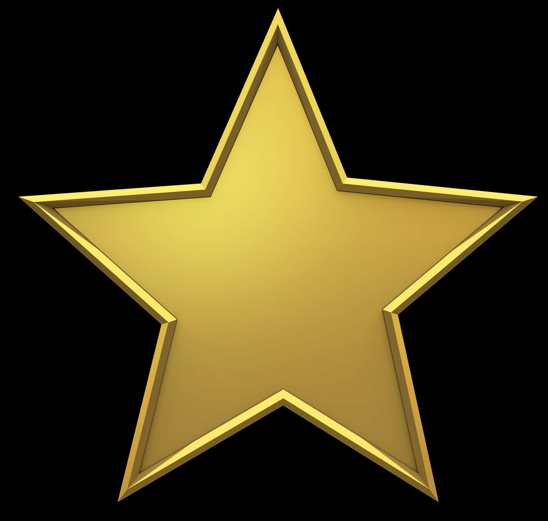 Golden Star Icon PNG image