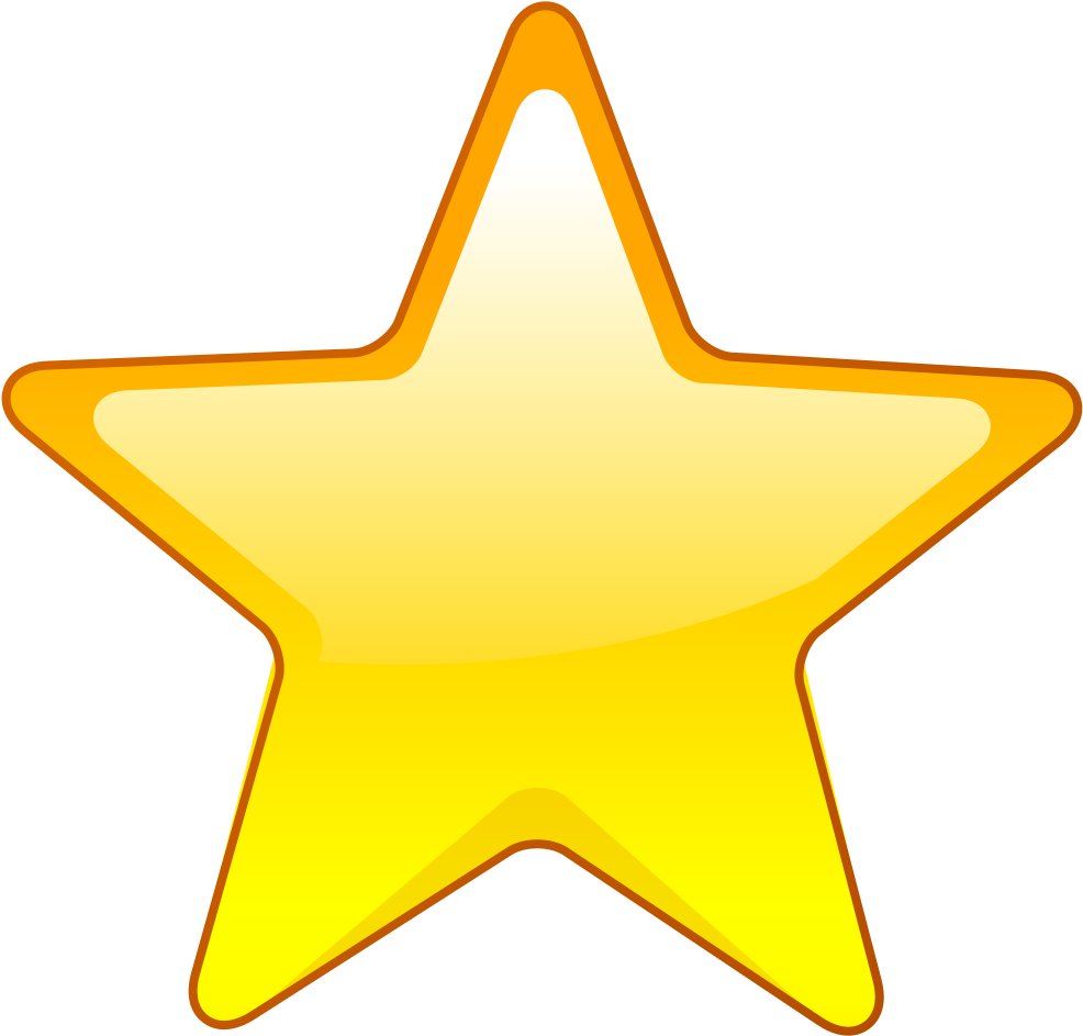 Golden Star Icon PNG image