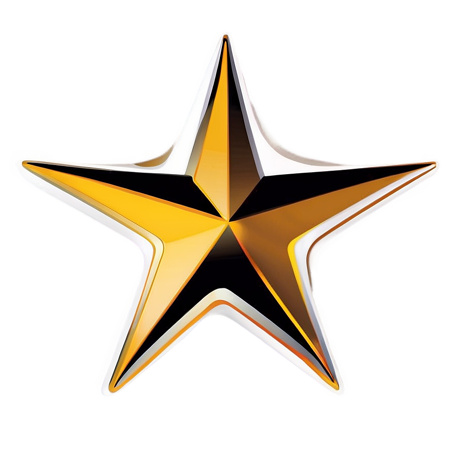 Golden Star Vector Graphic Png Ycn PNG image