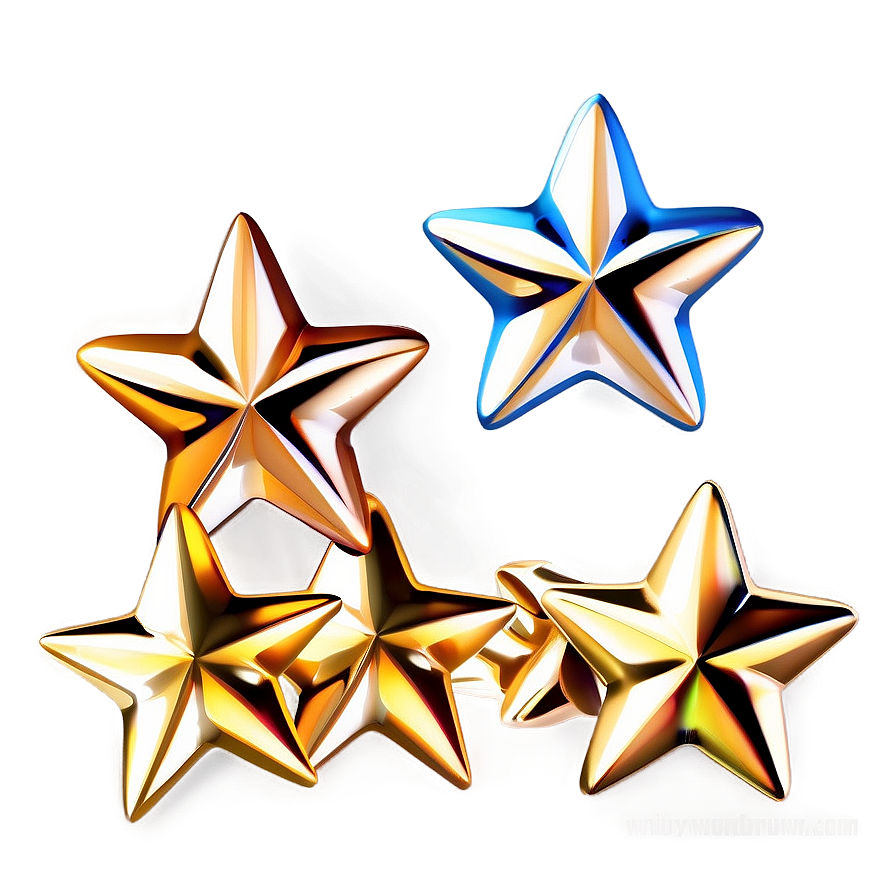 Golden Stars Transparent Png 05252024 PNG image