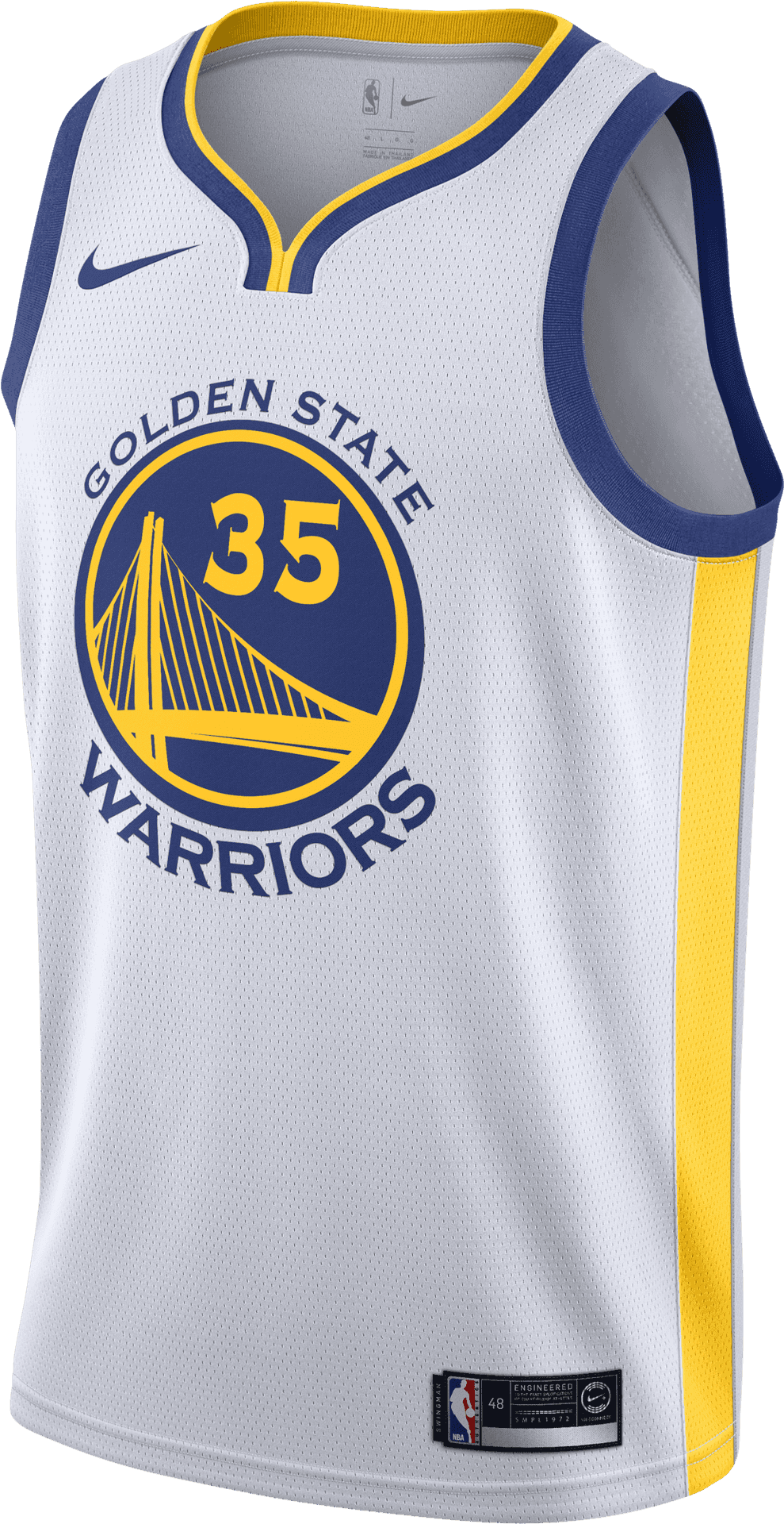 Golden State Warriors Jersey Number35 PNG image