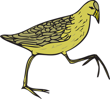 Golden_ Stylized_ Bird_ Vector PNG image