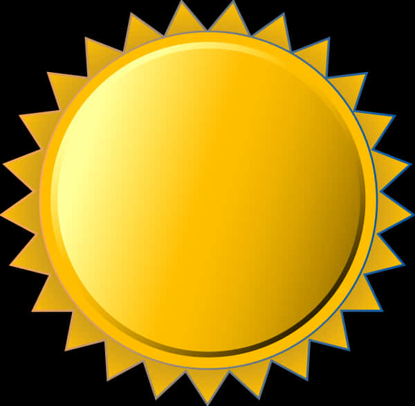 Golden Sun Coin Graphic PNG image
