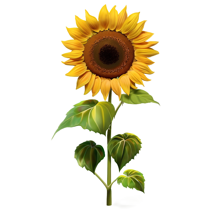 Golden Sunflower Spring Png 06272024 PNG image