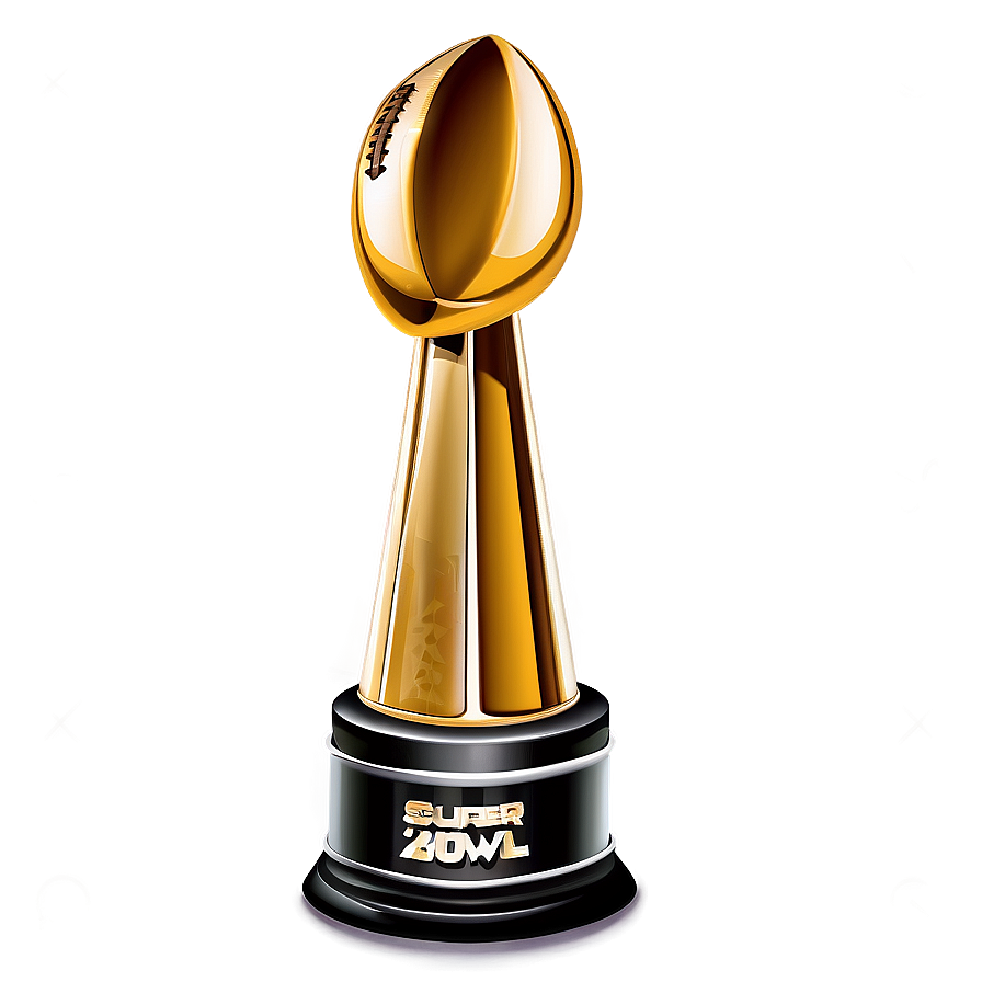 Golden Super Bowl Trophy Png 05252024 PNG image