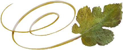 Golden Swirland Green Leaf Artwork PNG image