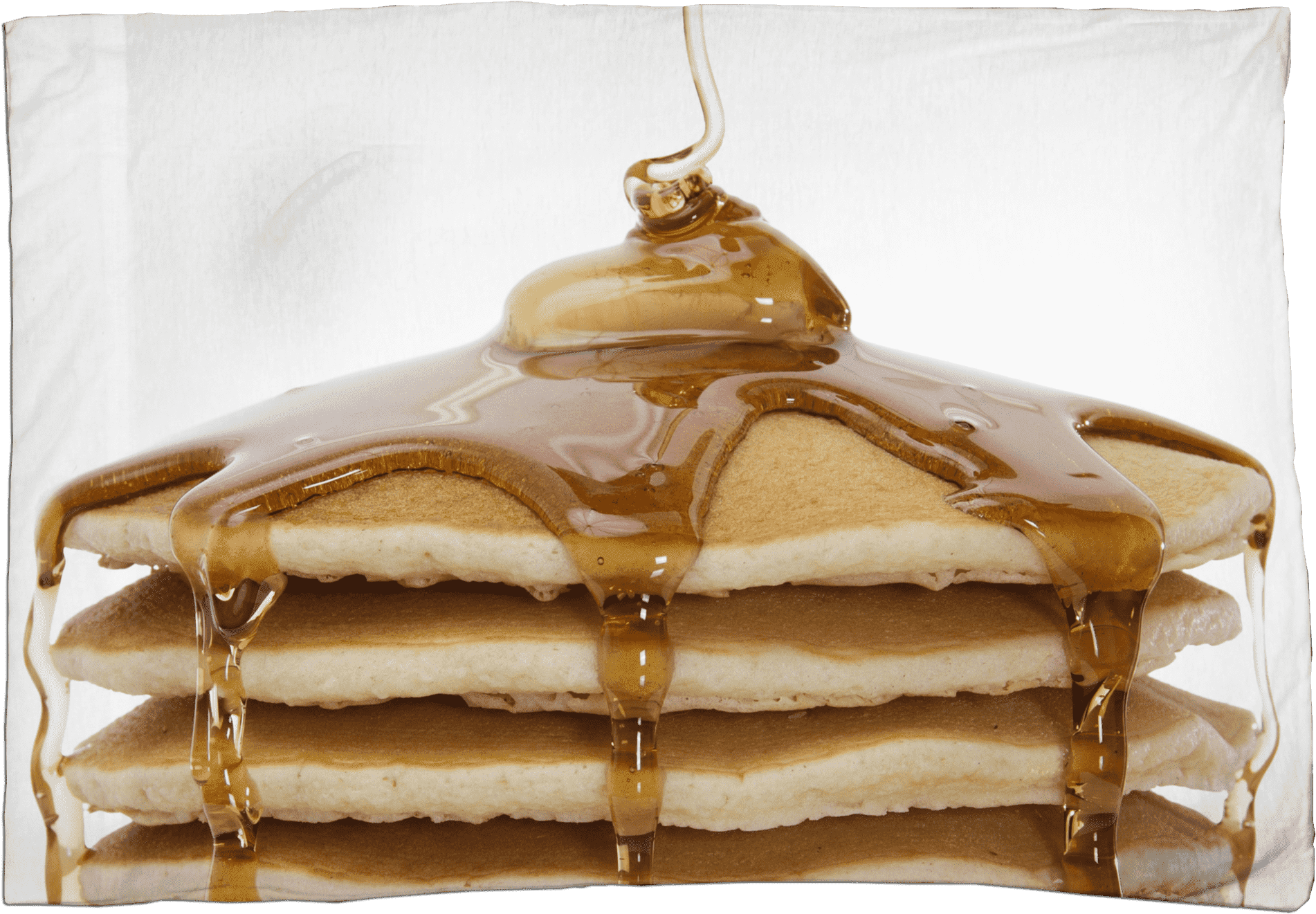 Golden Syrup Drizzleon Stackof Pancakes PNG image