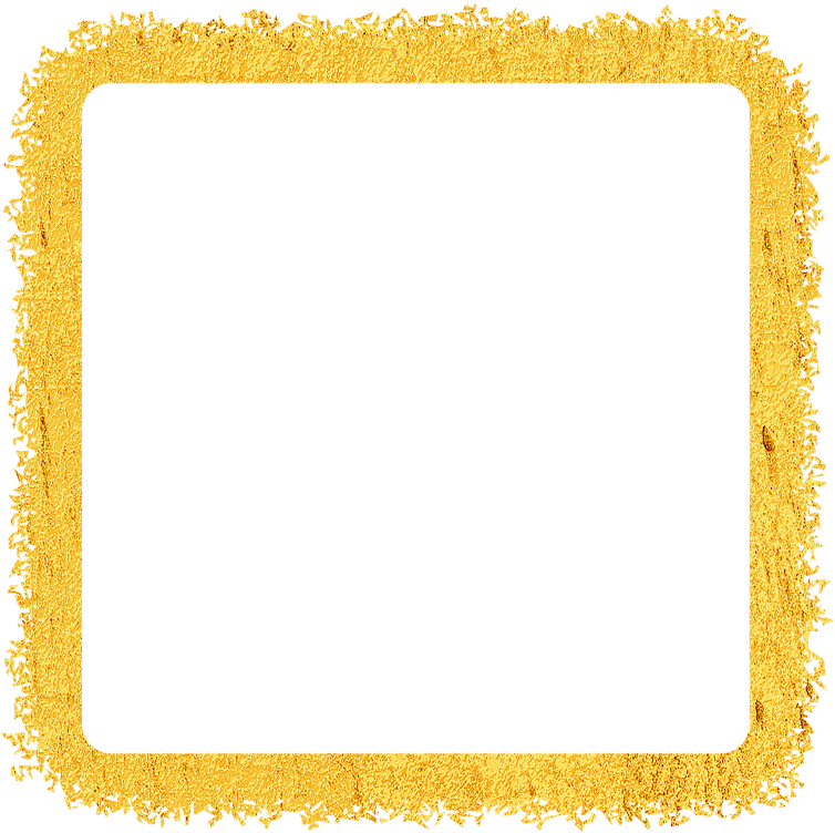 Golden Textured Square Frame PNG image