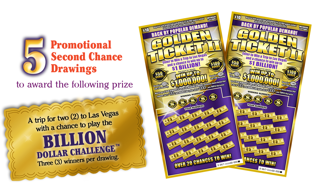 Golden Ticket Lottery Promotion PNG image